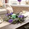 Spring Lavender Wreaths for Front Door with Lights, Artificial Spring Floral Wreath with Purple Bellflower Berries Butterfly for Wall Home Farmhouse Wedding Decor, Gifts for Mom-18''